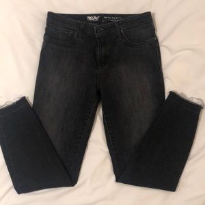 Black denim jeans